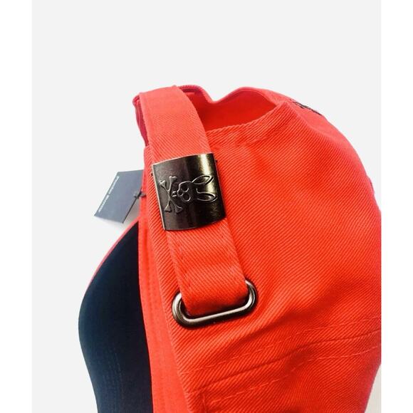 NWT $48 Psycho Bunny Men's Red Hibiscus Embroidered Big Bunny Baseball Cap S12 - Picture 12 of 12